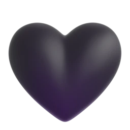 Black heart animated emoji