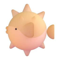 Blowfish animated emoji