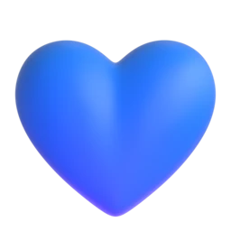 Blue heart animated emoji
