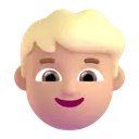 Boy: medium-light skin tone 3D animated emoji
