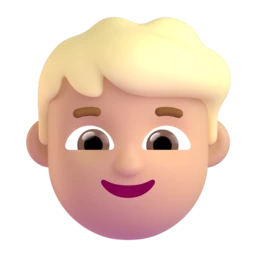 Boy: medium-light skin tone animated emoji