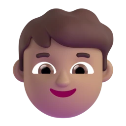 Boy: medium skin tone animated emoji