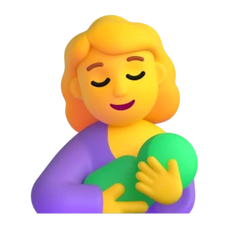Breast-feeding animated emoji