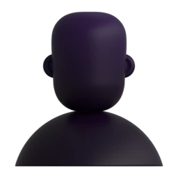 Bust in silhouette animated emoji
