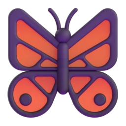Butterfly animated emoji