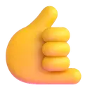 Call me hand 3D animated emoji