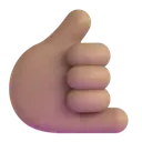 Call me hand: medium skin tone 3D animated emoji