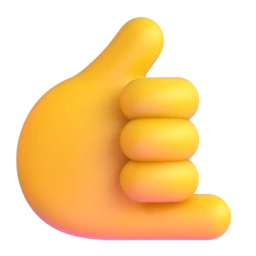 Call me hand animated emoji