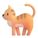 Cat 3D animated emoji