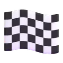 Chequered flag 3D animated emoji