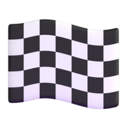 Chequered flag animated emoji