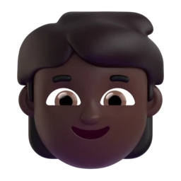 Child: dark skin tone animated emoji