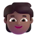 Child: medium-dark skin tone 3D animated emoji