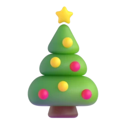 Christmas tree animated emoji