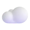 Cloud 3D animated emoji