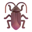 Cockroach 3D animated emoji
