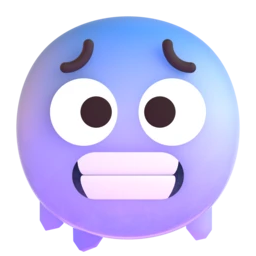 Cold face animated emoji
