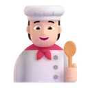 Cook: light skin tone 3D animated emoji