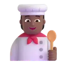 Cook: medium-dark skin tone 3D animated emoji