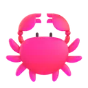 Crab 3D animated emoji
