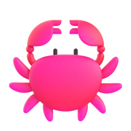 Crab animated emoji