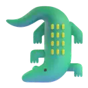 Crocodile 3D animated emoji