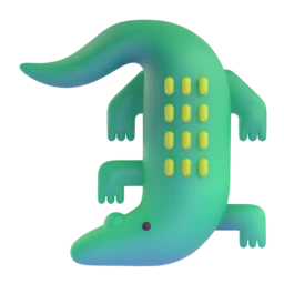 Crocodile animated emoji