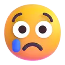 Crying face 3D animated emoji
