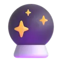 Crystal ball 3D animated emoji