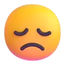 Disappointed face 3D animated emoji