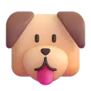Dog face 3D animated emoji