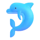 Dolphin 3D animated emoji