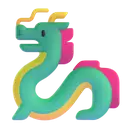 Dragon 3D animated emoji