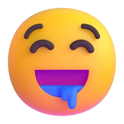 Drooling face animated emoji