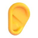 Ear 3D animated emoji