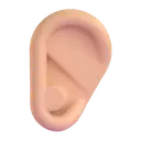 Ear: medium-light skin tone 3D animated emoji