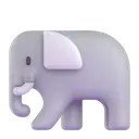 Elephant 3D animated emoji