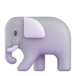 Elephant animated emoji