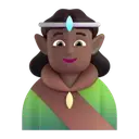 Elf: medium-dark skin tone 3D animated emoji