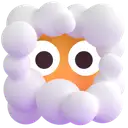 Face in clouds 3D animated emoji