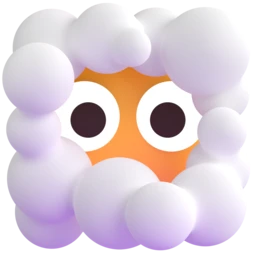 Face in clouds animated emoji
