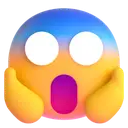 Face screaming in fear 3D animated emoji