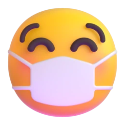 Face with medical mask animated emoji