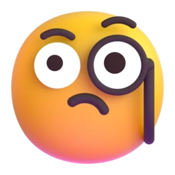 Face with monocle animated emoji