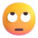 Face with rolling eyes 3D animated emoji