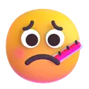 Face with thermometer 3D animated emoji