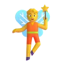 Fairy 3D animated emoji