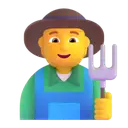 Farmer 3D animated emoji