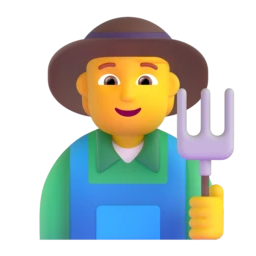 Farmer animated emoji