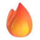 Fire 3D animated emoji
